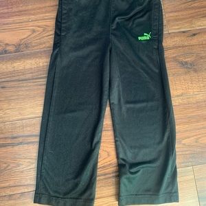 Boys athletic pants! Lime green puma under pocket